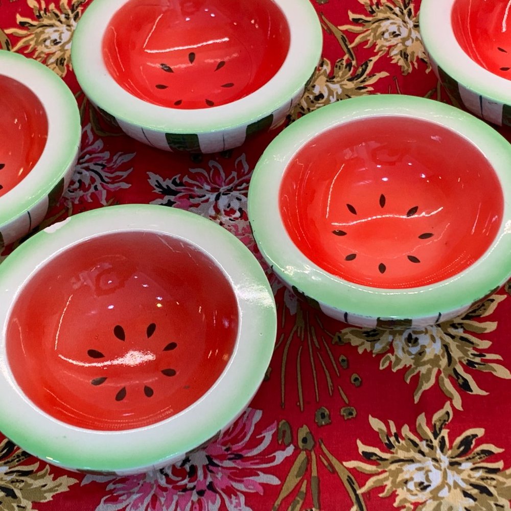 -1960 -'61 Holt Howard Melon Bowl Set: Midcentury Picnic Pop - Picture 12 of 15